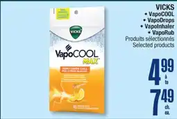 Jean Coutu VICKS VapoCOOL, VapoDrops, VapoInhaler, VapoRub Selected products offer