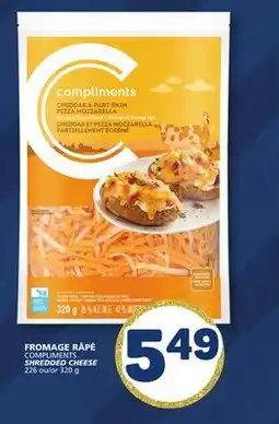 Marché Bonichoix COMPLIMENTS SHREDDED CHEESE offer