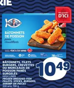 Marché Bonichoix HIGH LINER FROZEN BREADED FISH, FILLETS, STICKS, BURGERS, SHRIMP OR PIECES offer