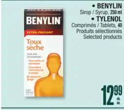Jean Coutu BENYLIN, TYLENOL Selected products offer