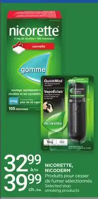 Proxim NICORETTE, NICODERM Selected stop smoking products offer