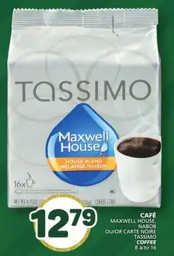 Marché Bonichoix MAXWELL HOUSE, NABOB OR CARTE NOIRE TASSIMO COFFEE offer