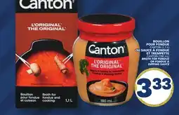 Marché Bonichoix CANTON BROTH FOR FONDUE (1.1L) OR FONDUE & DIPPING SAUCE (180mL) offer