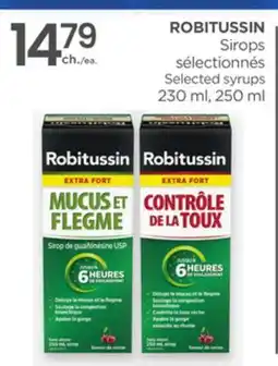 Proxim ROBITUSSIN Selected syrups offer
