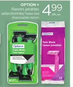 Proxim OPTION + Selected disposable razors offer