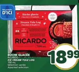 Marché Bonichoix RICARDO ICE CREAM YULE LOG offer