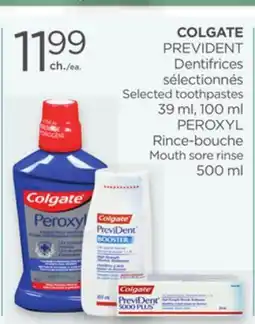 Proxim COLGATE PREVIDENT Selected toothpastes offer