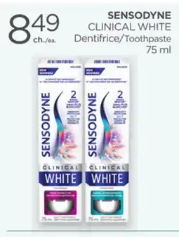 Proxim SENSODYNE CLINICAL WHITE Toothpaste offer