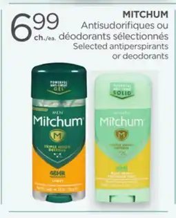 Proxim MITCHUM Selected antiperspirants or deodorants offer