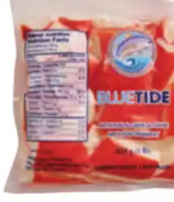 Giant Tiger Seafood Company Blue Tide imitation crab meat or True North Seafood Company smoked salmon offer