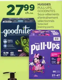Proxim HUGGIES PULL-UPS, GOODNITES Selected training pants offer