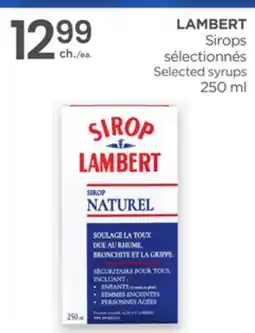 Proxim LAMBERT Selected syrups offer