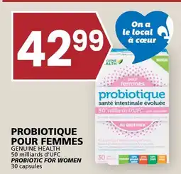 Rachelle-Bery Grocery GENUINE HEALTH 50 milliards d'UFC PROBIOTIC FOR WOMEN offer