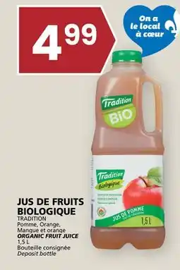 Rachelle-Bery Grocery TRADITION Pomme, Orange, Mangue et orange ORGANIC FRUIT JUICE offer