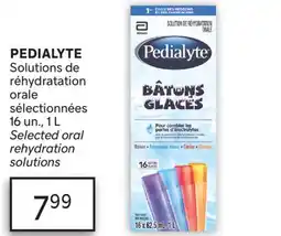 Brunet PEDIALYTE Solutions de réhydratation orale sélectionnées offer
