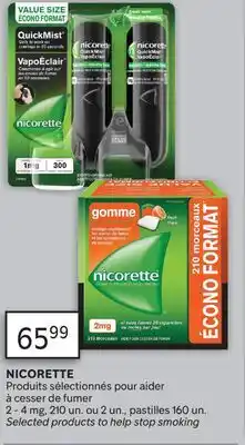 Brunet NICORETTE Produits sélectionnés pour aider à cesser de fumer offer
