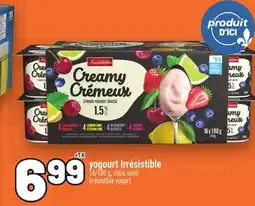 Metro YOGOURT IRRÉSISTIBLE | IRRÉSISTIBLE YOGURT offer