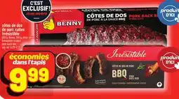 Metro CÔTES DE DOS DE PORC CUITES IRRÉSISTIBLE | IRRÉSISTIBLE COOKED PORK BACK RIBS offer