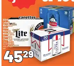 Metro BIÈRE LABATT MICHELOB ULTRA, MOLSON MILLER LITE, SLEEMAN CLEAR 2.0 | BEER offer