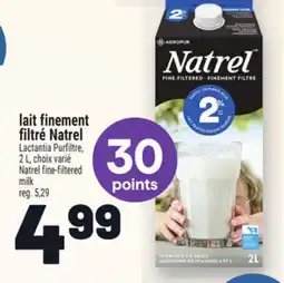 Metro LAIT FINEMENT FILTRÉ NATREL | NATREL FINE-FILTERED MILK offer