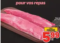 Metro FILETS DE PORC FRAIS | FRESH PORK TENDERLOINS offer