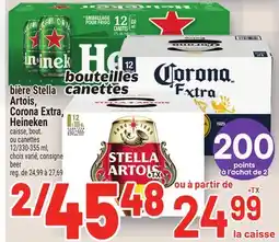 Metro BIÈRE STELLA ARTOIS, CORONA EXTRA, HEINEKEN | STELLA ARTOIS, CORONA EXTRA, HEINEKEN BEER offer