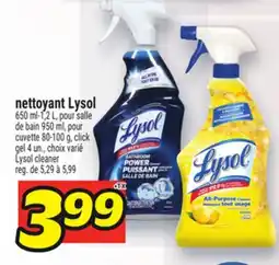 Metro NETTOYANT LYSOL | LYSOL CLEANER offer