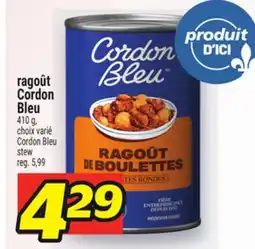 Metro RAGOÛT CORDON BLEU | CORDON BLEU STEW offer