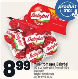 Metro MINI-FROMAGES BABYBEL | BABYBEL MINI-CHEESES offer
