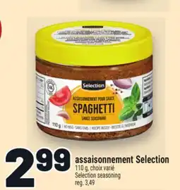 Metro ASSAISONNEMENT SELECTION | SELECTION SEASONING offer