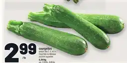 Metro COURGETTES | ZUCCHINI SQUASHES offer