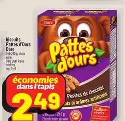 Metro BISCUITS PATTES D'OURS DARE | DARE BEAR PAWS COOKIES offer