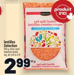 Metro LENTILLES SELECTION | SELECTION LENTILS offer