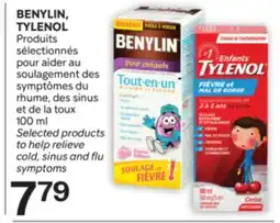 Brunet BENYLIN, TYLENOL Produits pour aider au soulagement des du rhume, des sinus et de la toux offer