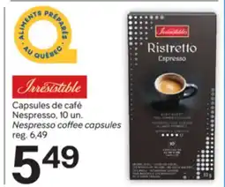 Brunet IRRÉSISTIBLE Capsules de café Nespresso offer