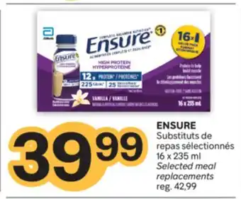 Brunet ENSURE Substituts de repas sélectionnés offer