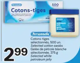 Brunet PERSONNELLE Cotons-tiges sélectionnés, Gelée de pétrole blanche sélectionnée offer