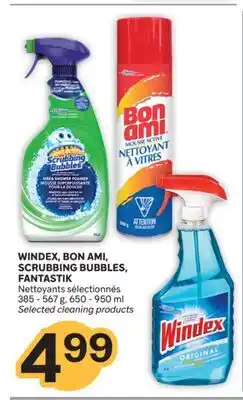 Brunet WINDEX, BON AMI, SCRUBBING BUBBLES, FANTASTIK Nettoyants sélectionnés offer