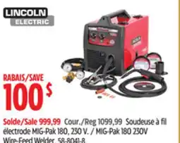 Canadian Tire MIG-Pak 180 230V Wire-Feed Welder offer