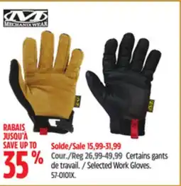 Canadian Tire Selected Work Gloves offer