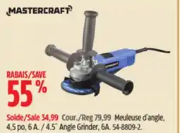 Canadian Tire MASTERCRAFT 4.5˝ Angle Grinder offer