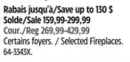 Canadian Tire For Living Selected Fireplaces offer