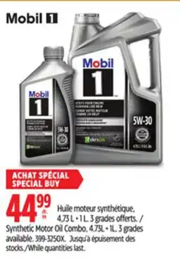 Canadian Tire Synthetic Motor Oil Combo offer