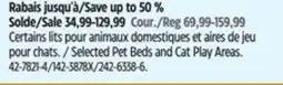 Canadian Tire Selected Pet Beds and Cat Play Areas offer