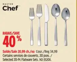 Canadian Tire Selected 20-Pc Flatware Sets offer