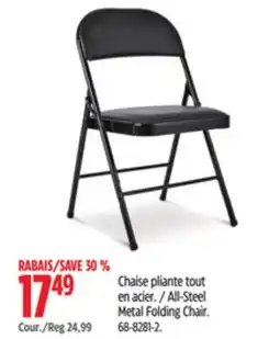 Canadian Tire All-Steel Metal Folding Chair offer