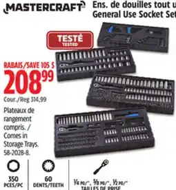 Canadian Tire Mastercraft Socket Set, 350-pc, SAE offer