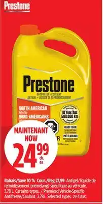 Canadian Tire Premixed Vehicle-Specific Antifreeze/Coolant, 3.78L offer