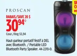 Canadian Tire Portable LED Bluetooth Party Speaker offer
