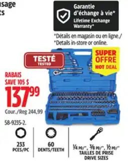 Canadian Tire Mastercraft DRIVE SIZES offer